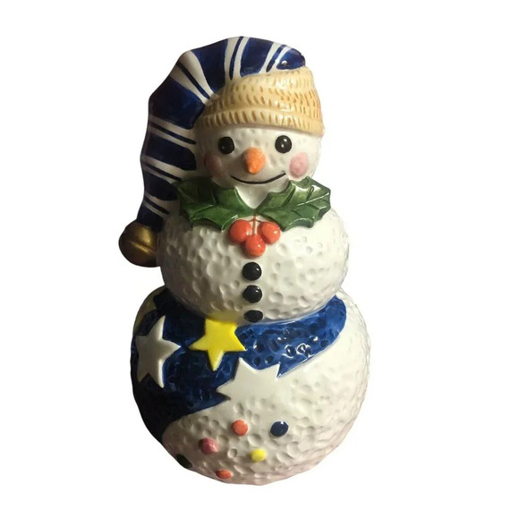 EPOCH Collection by Noritake E115 Mr Snowman Large Salt & Pepper Shakers Holiday - Picture 4 of 14